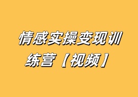 情感实操变现训练营【视频】-花花网赚