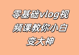 零基础vlog视频课教你小白变大神-花花网赚