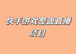 快手游戏整蛊直播项目-花花网赚