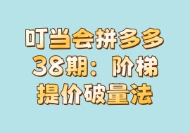 叮当会拼多多38期：阶梯提价破量法-花花网赚