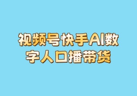 视频号快手AI数字人口播带货-花花网赚