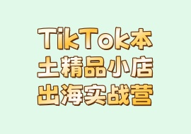 TikTok本土精品小店出海实战营-花花网赚