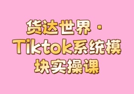 货达世界·Tiktok系统模块实操课-花花网赚