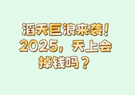 滔天巨浪来袭！2025，天上会掉钱吗？-花花网赚